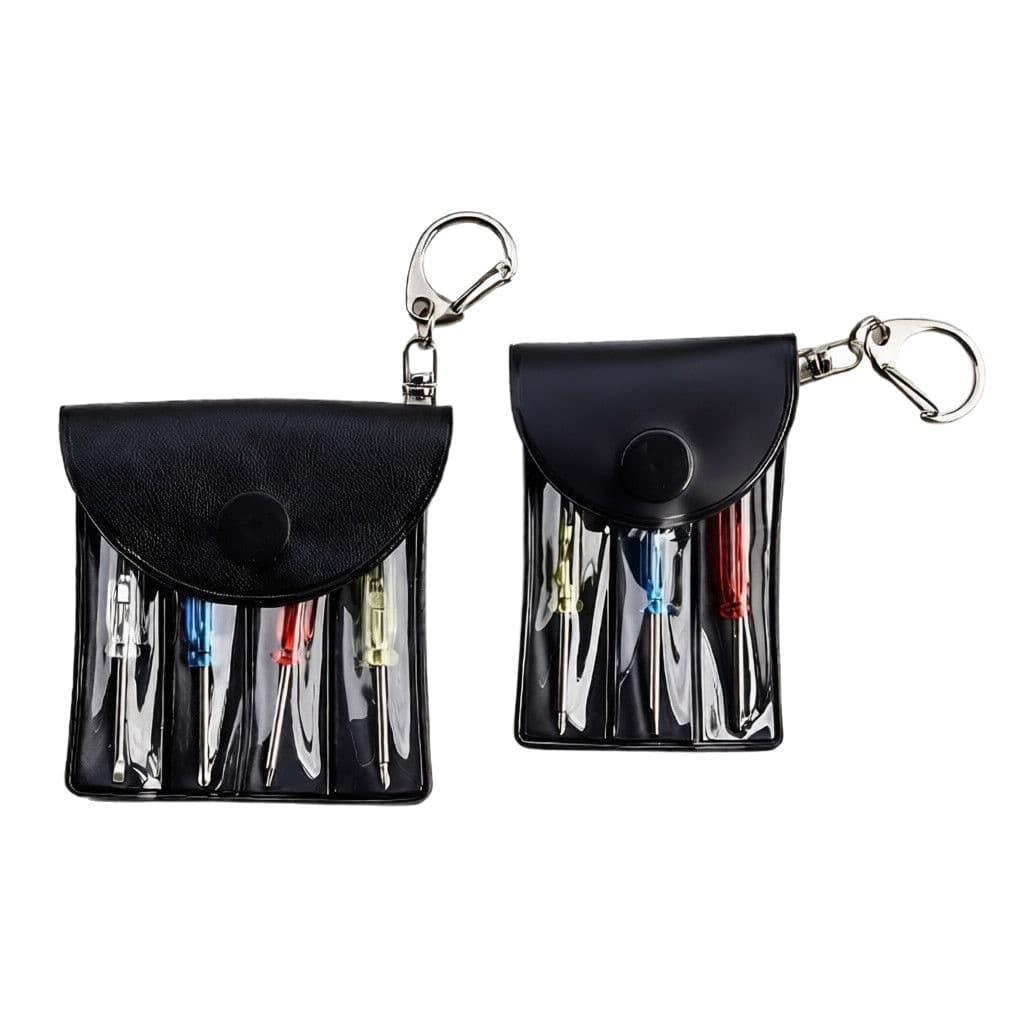 Multi-function Screwdriver Set for Watch, Glasses, Phone Repair Mini Combination Tool Leather Bag Portable Assembly Disassembly