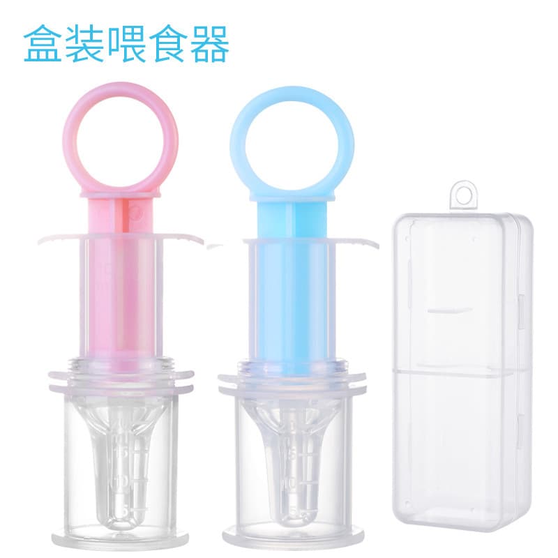 Factory direct sales of baby syringe medicine feeder, silicone nipple type anti-choking feeder, safe feeding liquid feeder, boxed.