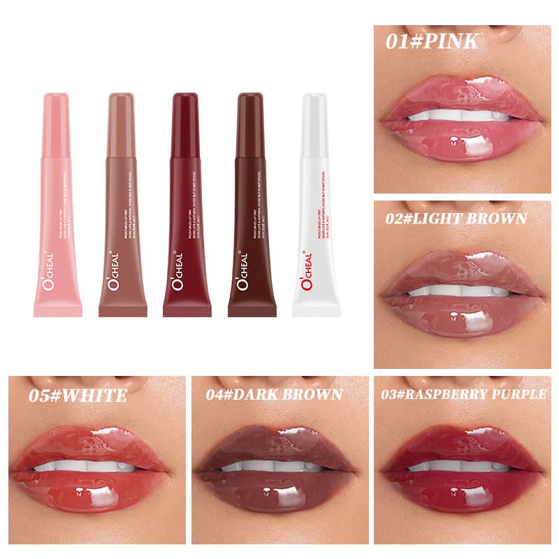 OCHEAL Hydrating Glossy Lip Plumper Lip Gloss Lip Oil Non-Stick Cup Lip Color