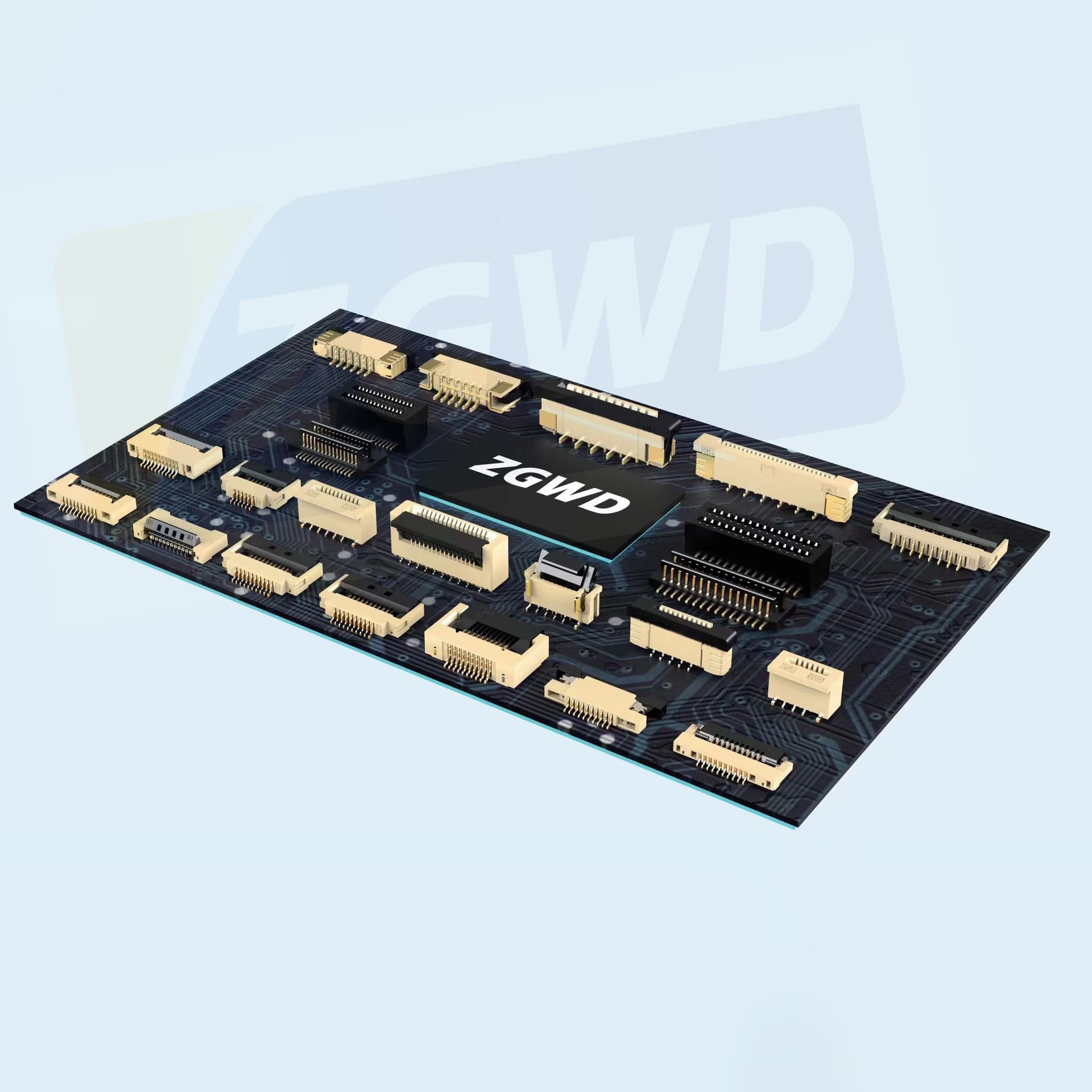 Wenda Electronics FPC/FFC 0.3MM/0.5/0.62/1.0/2.0MM flat ribbon cable socket connector