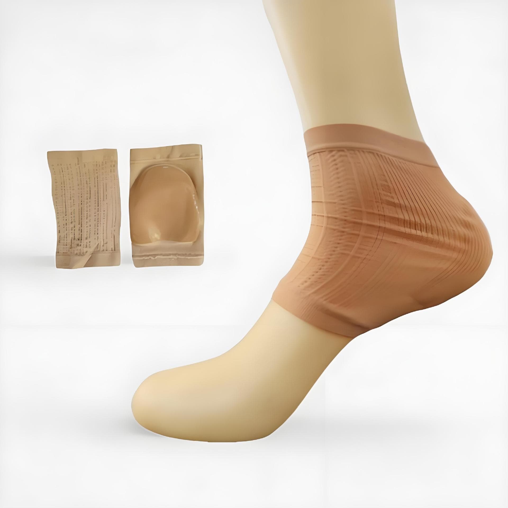 Elastic 2nd Generation Thin Breathable Silicone Heel Socks Gel Silicone Heel Protector