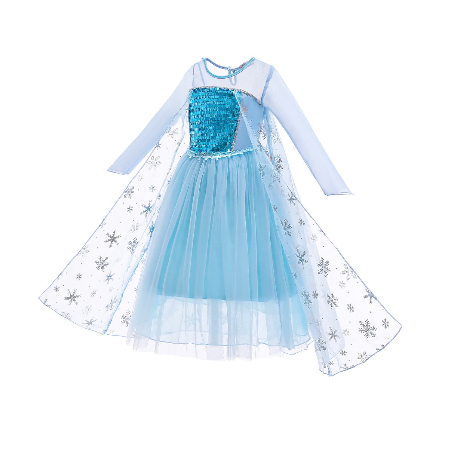 Frozen Elsa Princess Dress for Girls New Style Gown Children's Elsa Dress Spring Summer