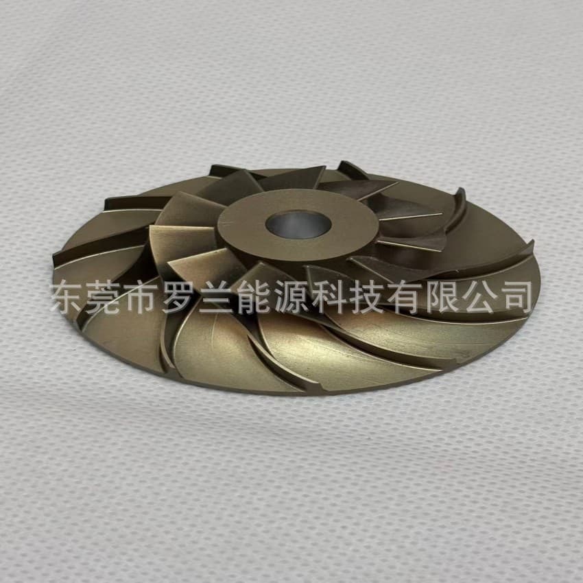 White anodized automation precision parts AL7075-T6 low-pressure impeller, processing and customization, orders from drawings.