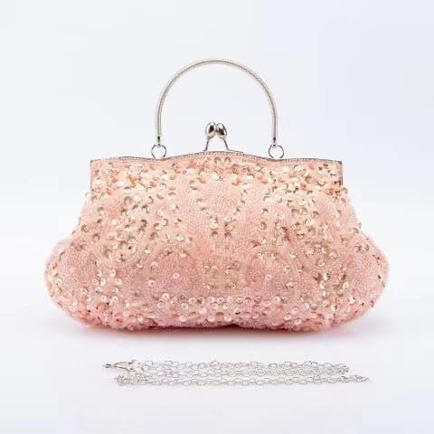 Cross-border hot-selling beaded handbag evening bag banquet bag perfect match for cheongsam vintage bag bride bag bridesmaid bag