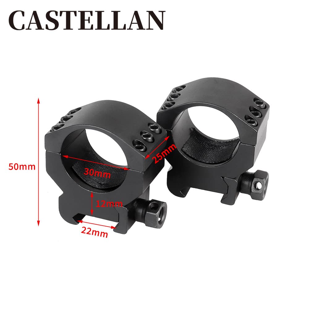 30mm aperture medium width scope tube clamp bracket three-nail reinforced shockproof scope bracket flashlight bracket