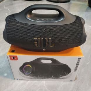 Cross-border New boomsbox4 mini Bluetooth Speaker Portable RGB Light War God 4 Mini Speaker Source Factory