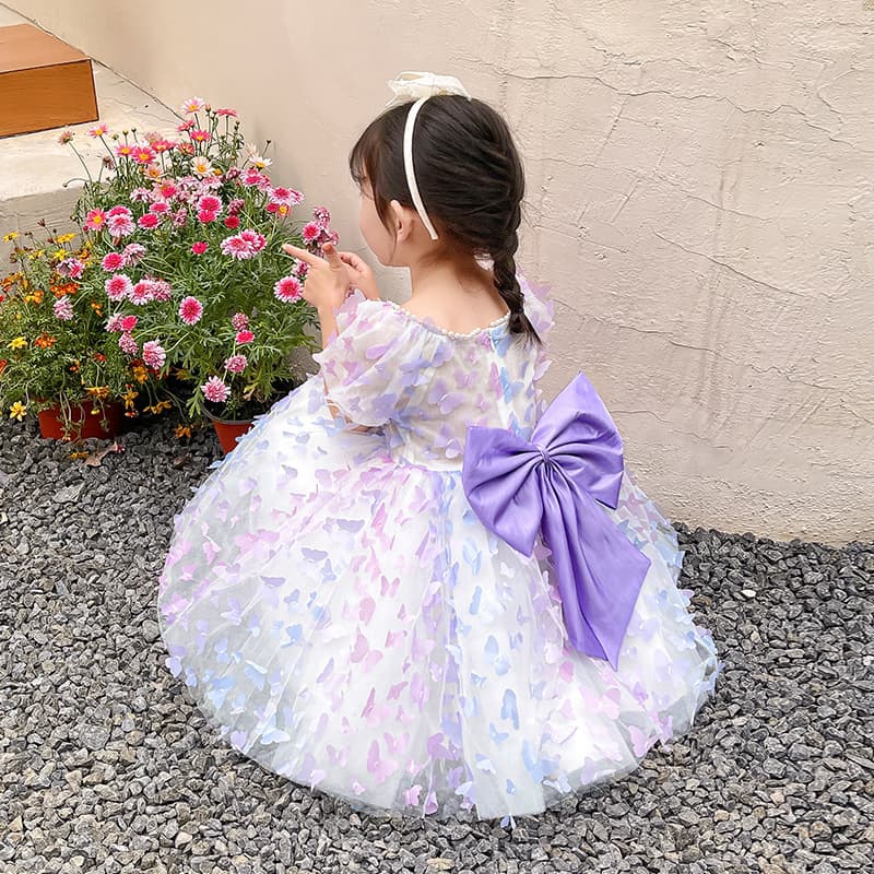 Kids' Trendy Cute Bowknot Summer Dress for Girls 2026 New Style Baby Princess Dress