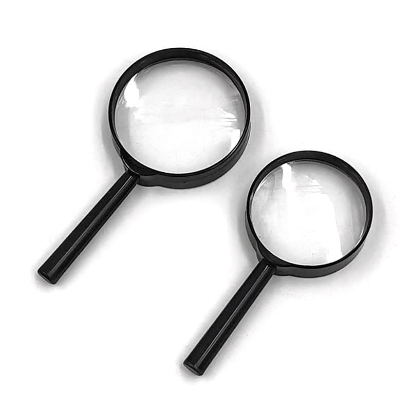 Elderly Reading Plastic Magnifier Student Portable Handheld Magnifier for Reading Books and Newspapers Magnifying Glass