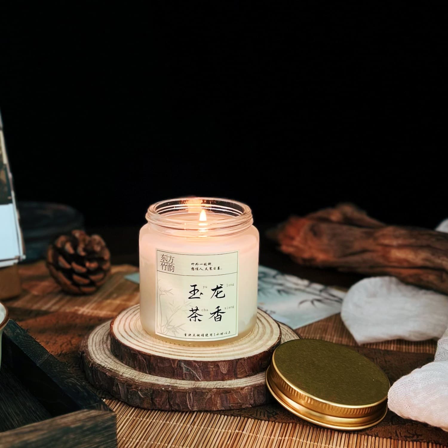 New Chinese Style National Wind Gift Scented Candle Long-Lasting Fragrance Decoration for Men and Women Birthday Gift Premium