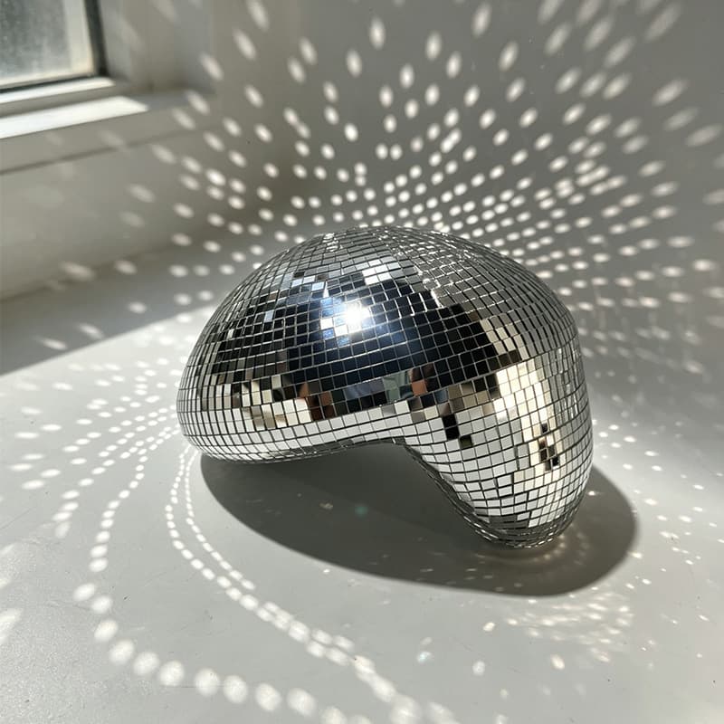 Cross-border Disco Mirror Decorative Ornament New Melting Ball Patch Glass Craft Unique Novelty Decor
