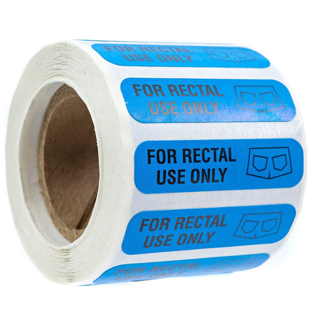 For Rectal Use Only" labels (0.5*1.5 inches), hot-selling pharmaceutical labels for export