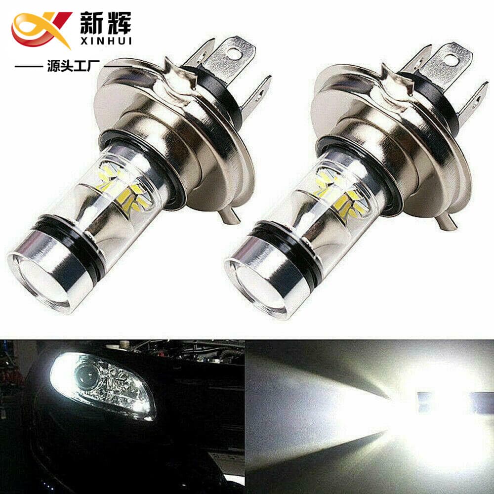 Cross-Border Car LED Car Lights H4 100W 20LED Fog Lights 3030 9005 H16 H7 H1 Headlights