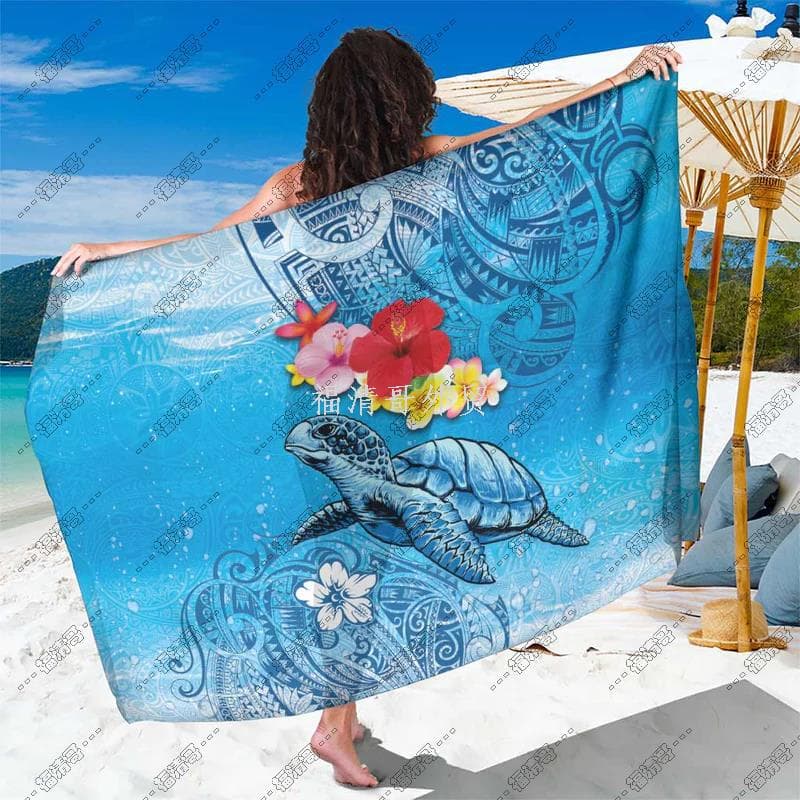 Tassel Skirt Ethnic Sarong Wrap Skirt Island Style Beach Skirt Half Skirt