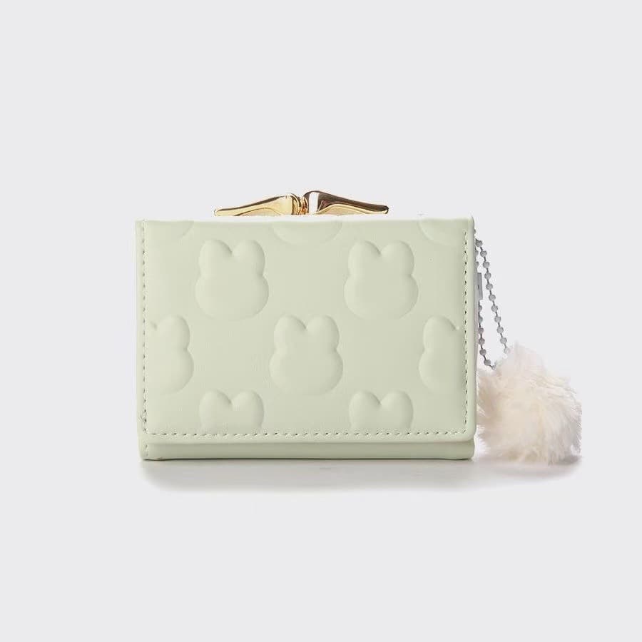 Women's Wallet Summer 2025 New Style Niche Design Fresh College Style Handheld Coin Card Wallet Mini Wallet Tri-Fold