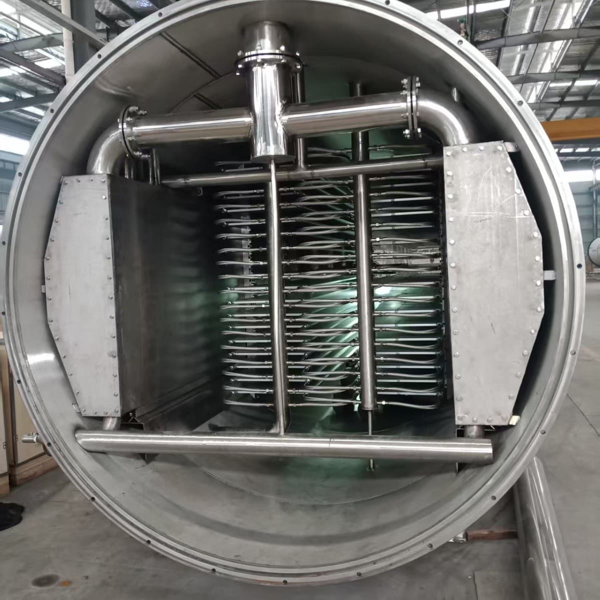 Large-scale commercial freeze-drying equipment, stainless steel food vacuum freeze-drying production line, apple vacuum freeze dryer.