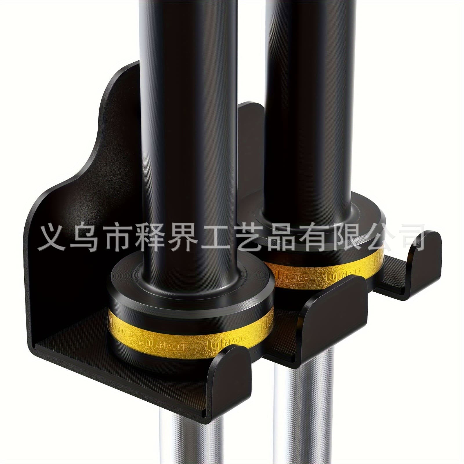 Temu Hot Seller, Barbell Storage Rack with One-Hole and Two-Hole Options Includes Screws Fitness Equipment Storage, Supports Labeling