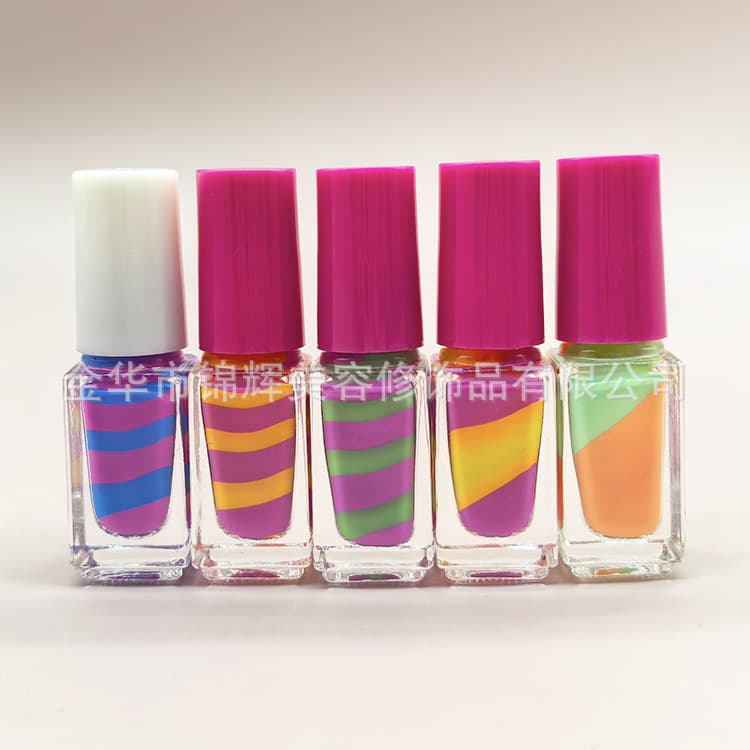 For Export Only: Custom Children's Spiral Nail Polish, Spiral Water-Based Nail Polish