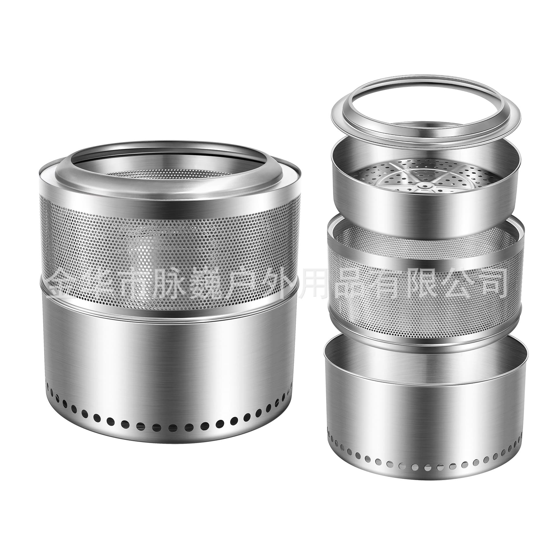 Outdoor Wood Stove, Portable Camping Foldable Wood Gasifier Stove, Picnic Travel, Field Beacon Tower MW-D245A