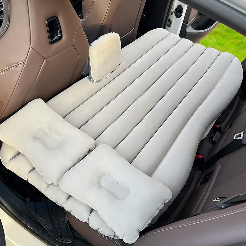 Inflatable Car Bed SUV Travel Rear Seat Air Cushion Bed Car Interior Comfortable Sleeping Pad Backrest For Long Journeys