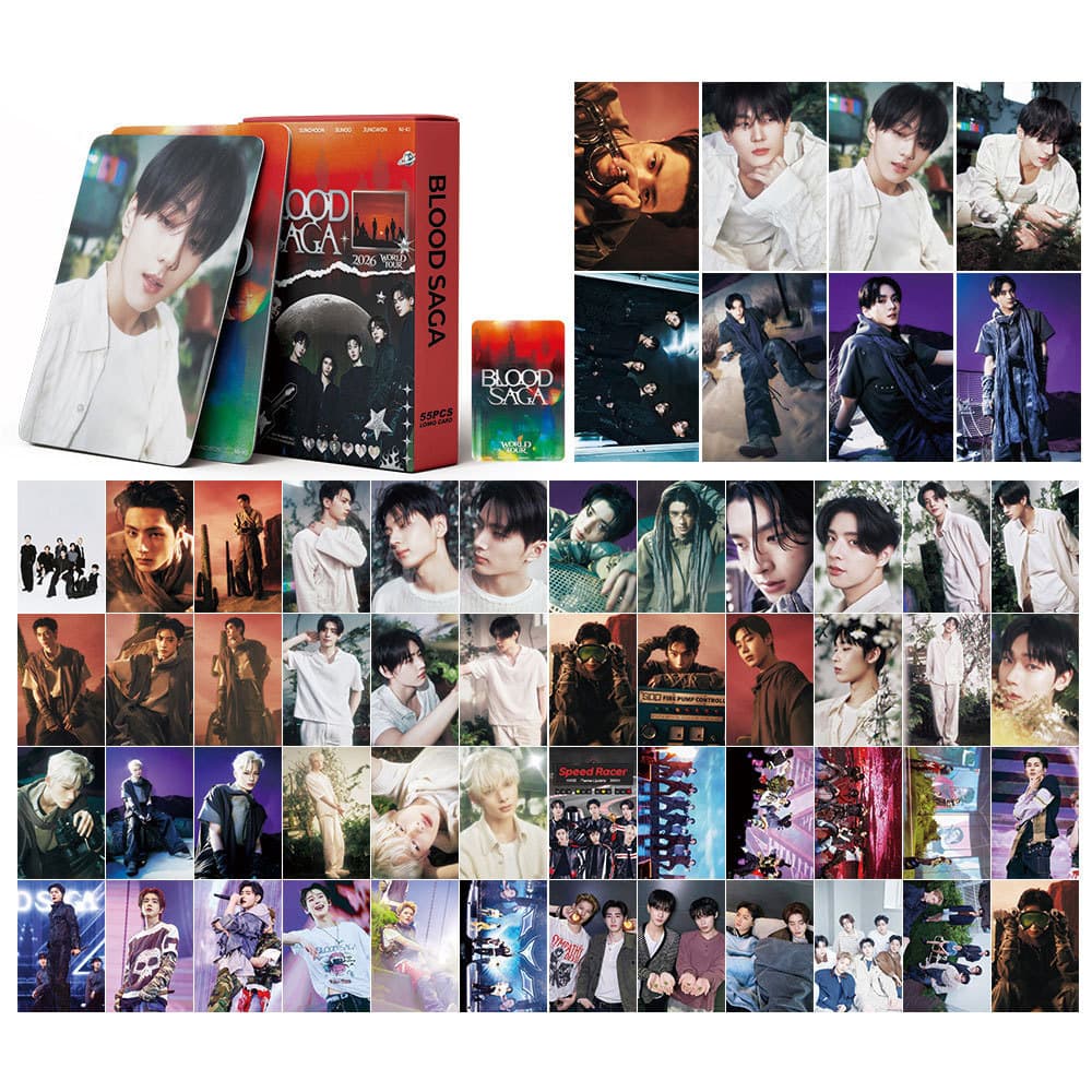 55 EN photo cards around KPOP BLOOD SAGA World Tour Concert Support Cards