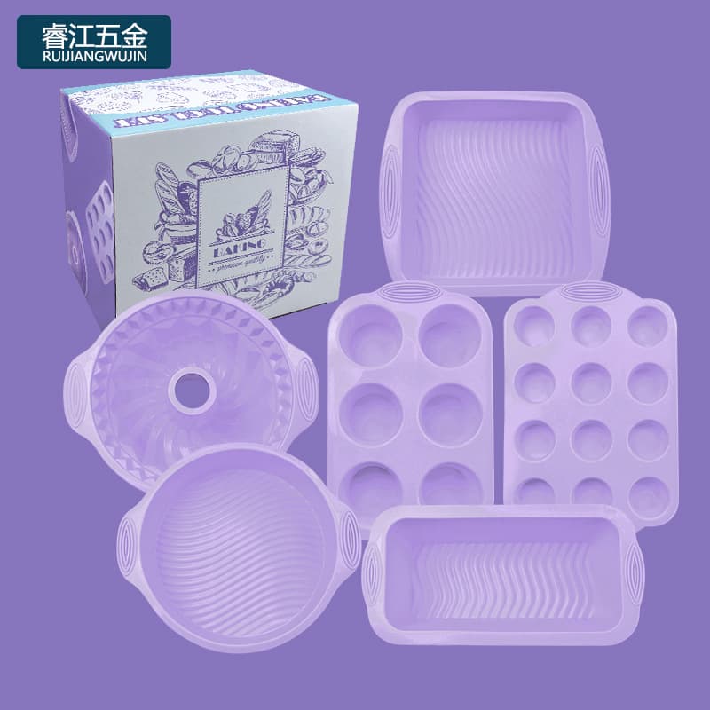 Baking Tools Silicone Cake Mold Round Cake Mold Chiffon Toast Bread Baking suit Food Grade