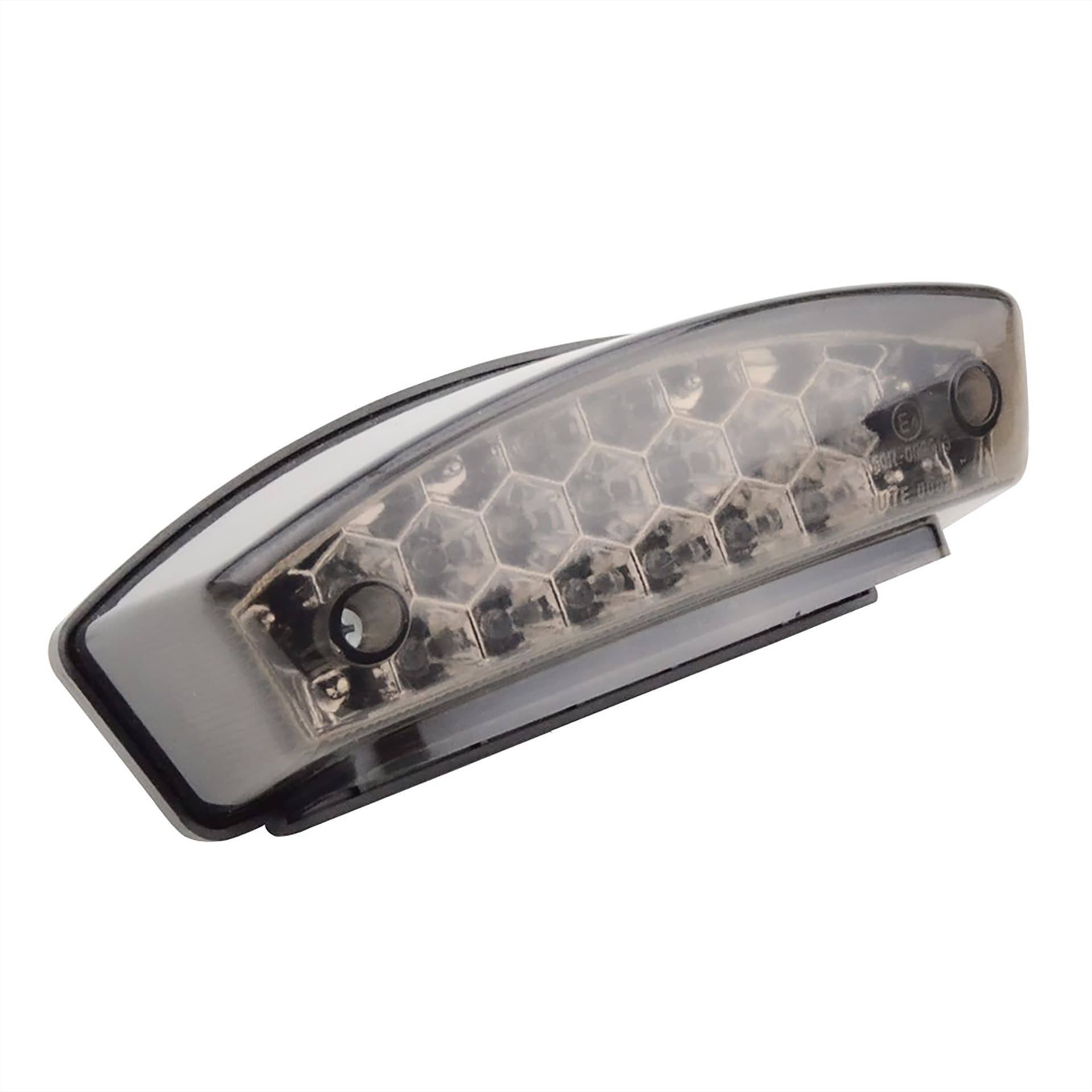 LED Motorcycle Tail Brake Light Turn Signal Stop Indicator Smoked Black Compatible with Scooters and ATVs