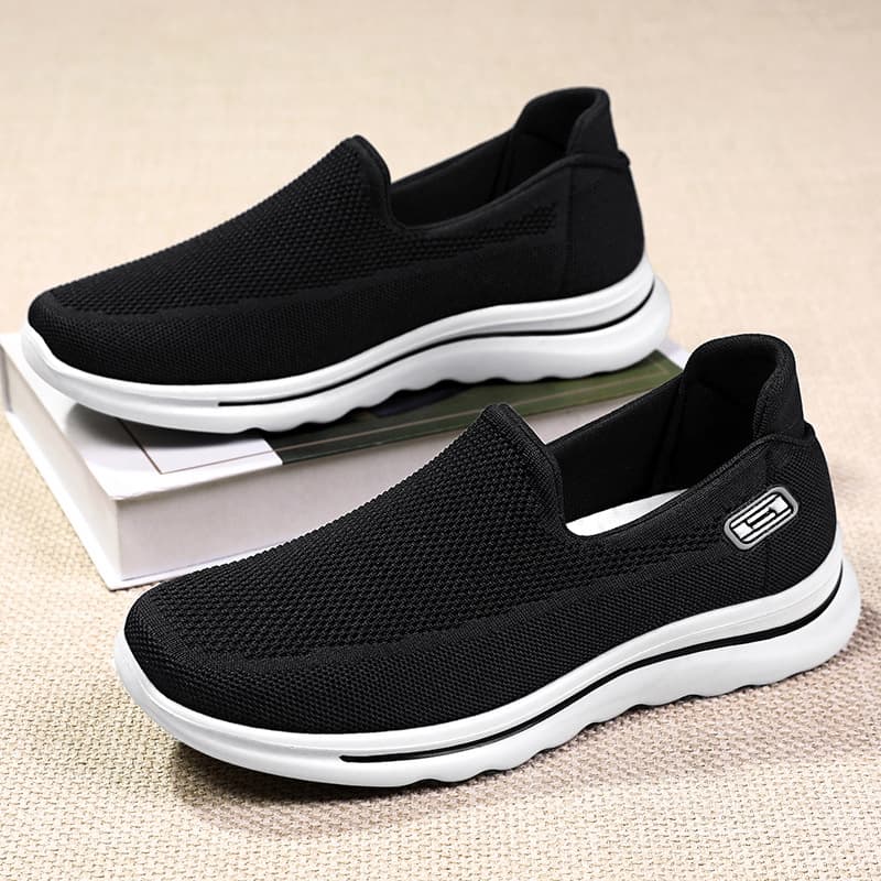 Men's Shoes, Dad Shoes, Middle-aged Walking Shoes, Unisex Couple Casual Shoes, Men's Breathable Non-odorous Loafers