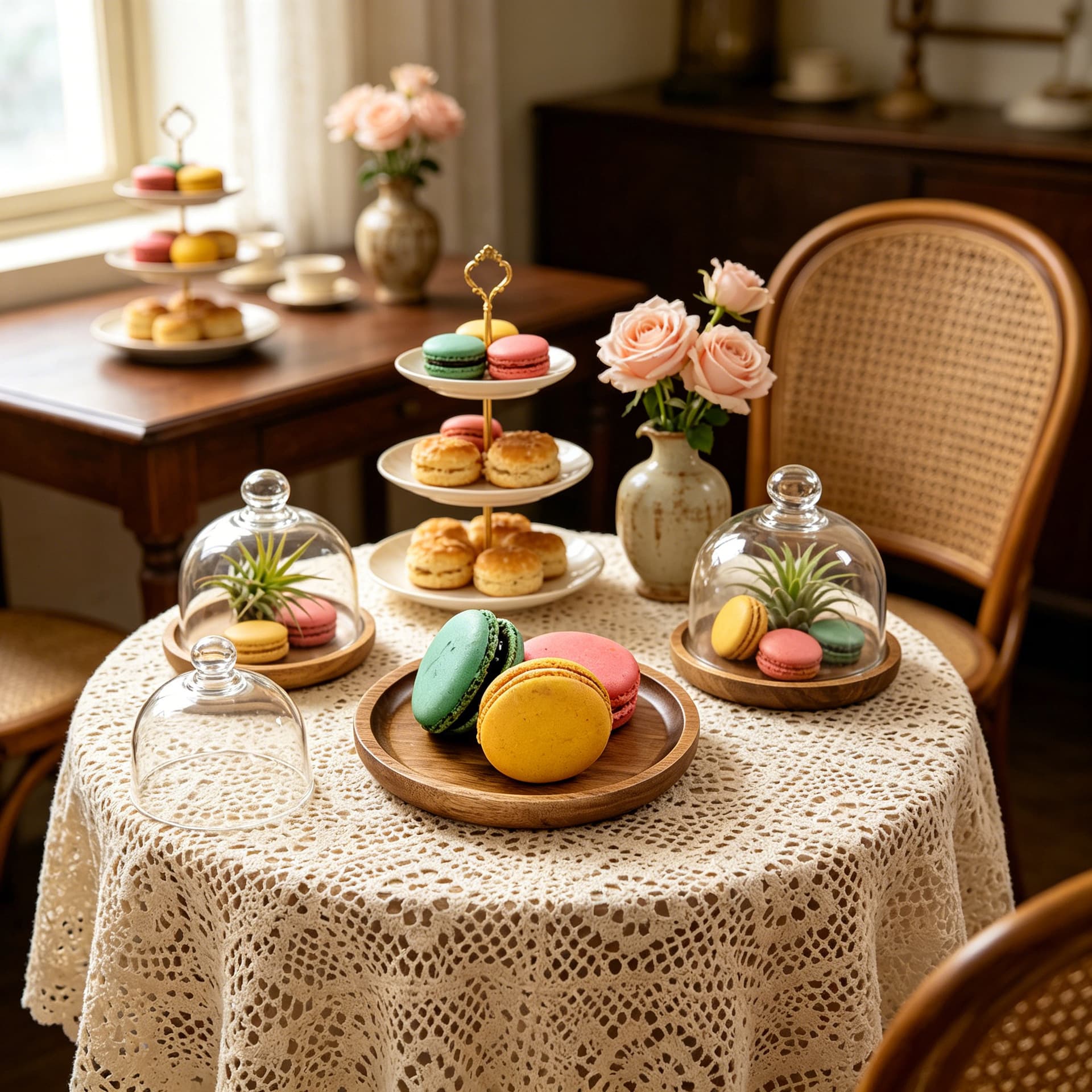 Cross-border Glass Multi-layer Dessert Stand Home Living Room Coffee Table Fruit Plate Cake Snack Tray Cupcake Stand
