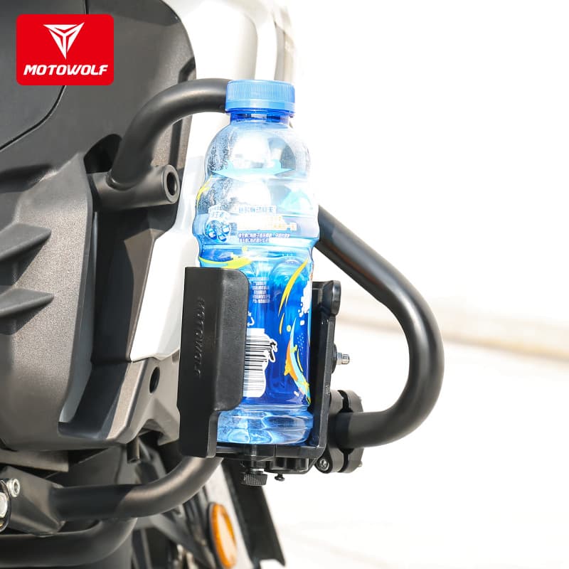 Adjustable Water Bottle Holder for Motorcycle Outdoor Riding, Bicycle Modification Cup Holder Bracket, External Water Bottle Holder for Electric Bike