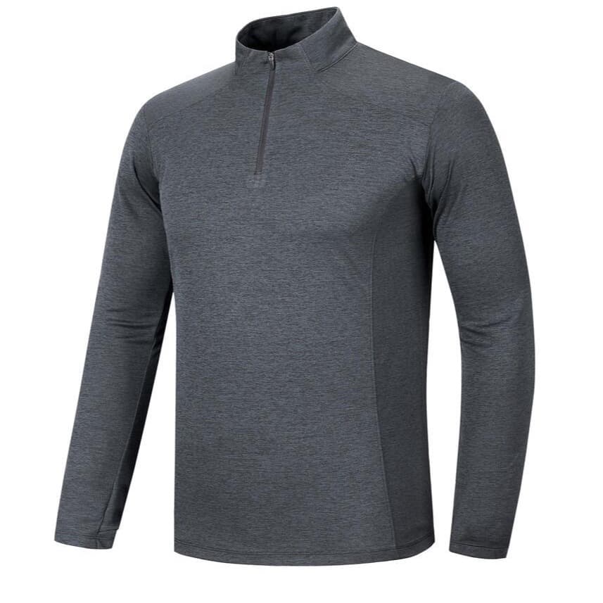 Men's Stand Collar Long Sleeve T-shirt