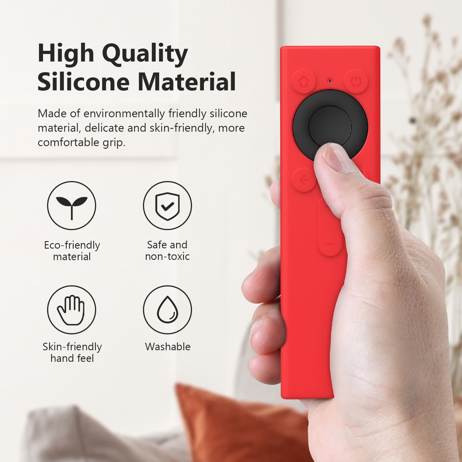 Compatible with Huawei Lingxi 2nd Gen Pointing Remote Control, Thickened with Strap, Anti-Drop, Glow-in-the-Dark Silicone Full Coverage Protective Case