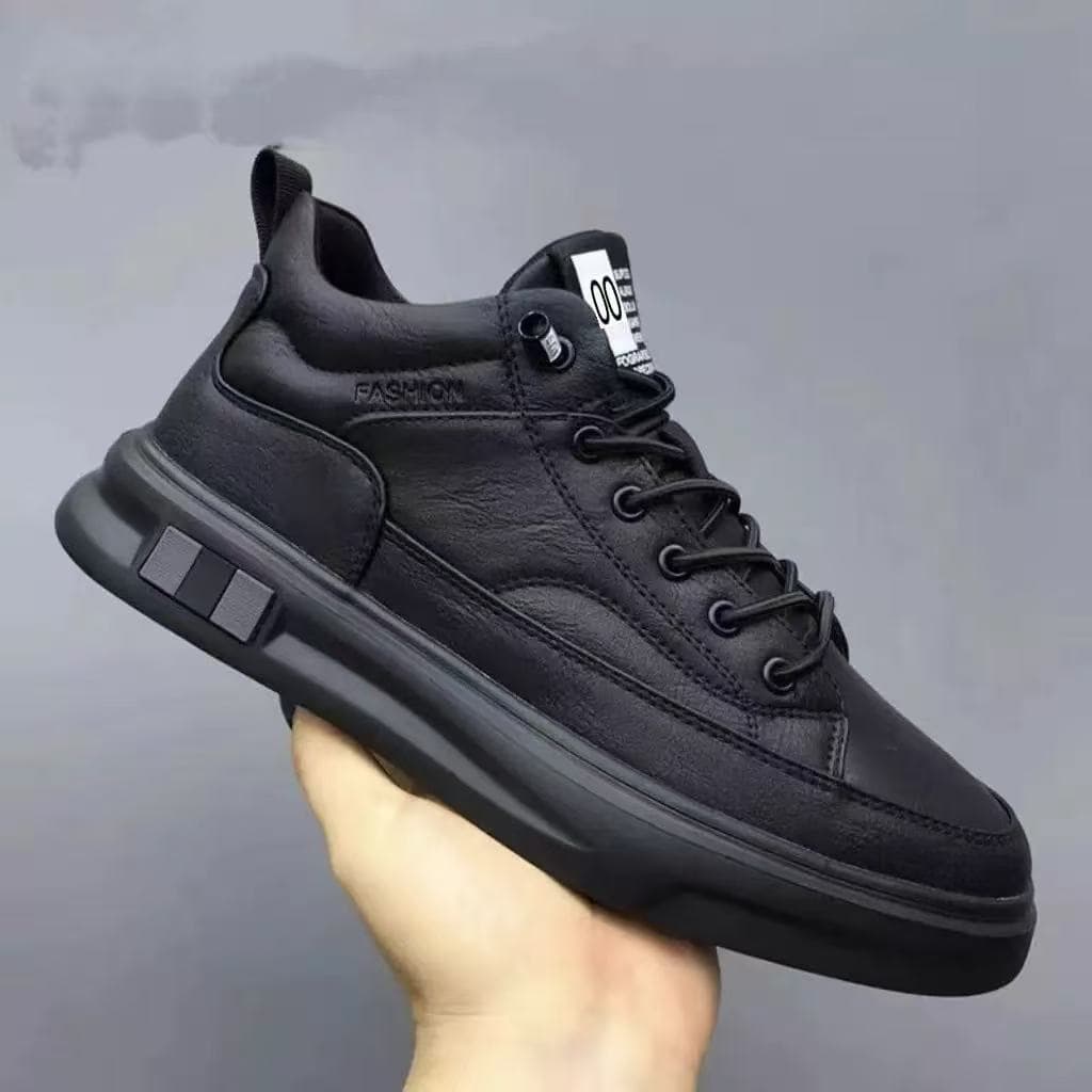 Spring/Autumn Export Sports Casual Board Shoes Men Wholesale Men's Leather Shoes Soft Black Leather Shoes Autumn Light Luxury Men's Shoes