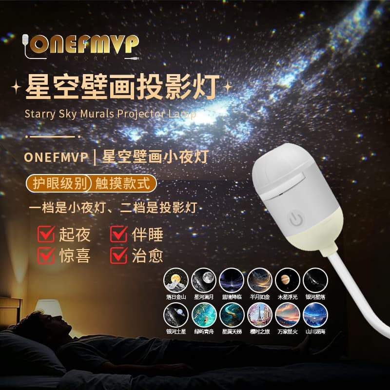 Bestselling USB Starry Sky Projector Light for Car Interior, Home, Bedroom Night Light, Romantic Galaxy Atmosphere Lamp