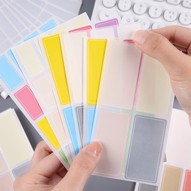 Waterproof Oil-resistant Colorful Name Label Stickers High Aesthetic Value Children's Personalized Seal Stickers
