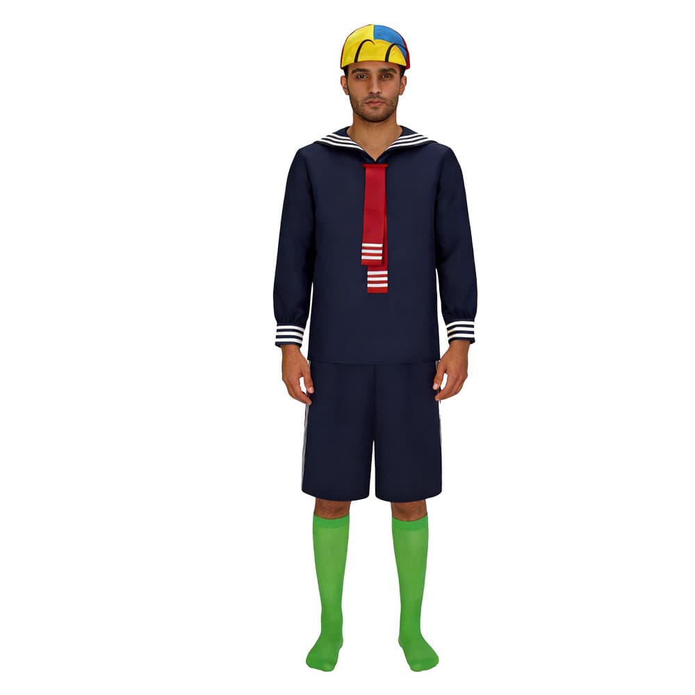 Cross-border El Chavo del Ocho Navy Shirt Quico Cosplay Costume Halloween Stage Performance Outfit