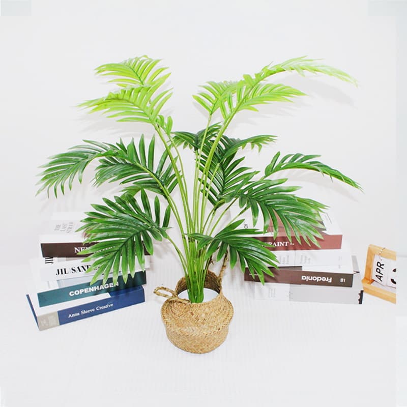 Nordic Style Artificial Green Plant Fishtail Palm Artificial Biodiverse Indoor Living Room Decorative Fake Flower Tree Ornament