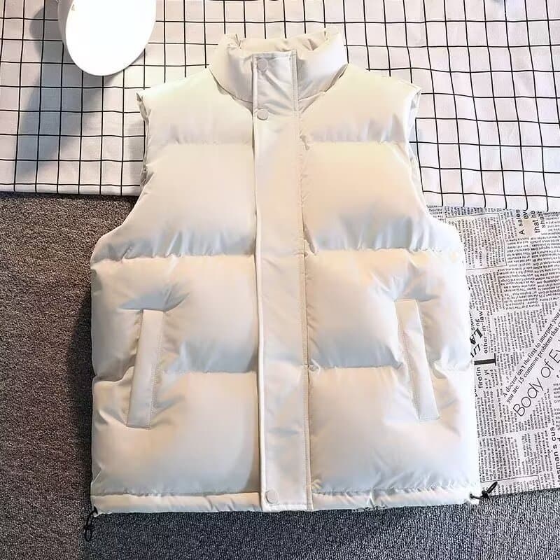 New Fall/Winter Vest Unisex Warm Insulated Loose Fit Couple Casual Sleeveless Jacket