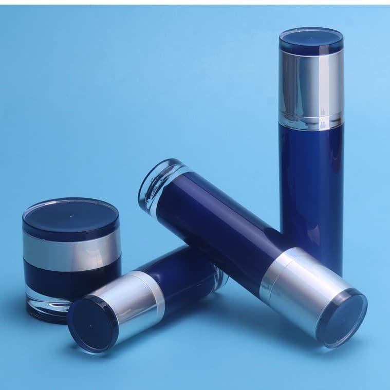 Yangzhifan Plastic Skincare Packaging High-End Cylindrical Skincare Integrated Pump Cream Set Direct from Factory Source