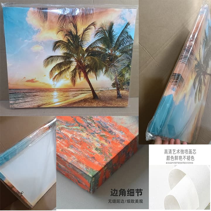 Y2 Cross-Border Canvas Painting Hanging Picture Frameless Painting High-Definition Inkjet Printing Borderless Poster Pine Wood Decorative Painting