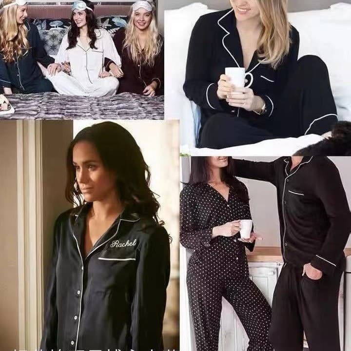 US order 580g 95% modal butter-like touch pajama set celebrity staple