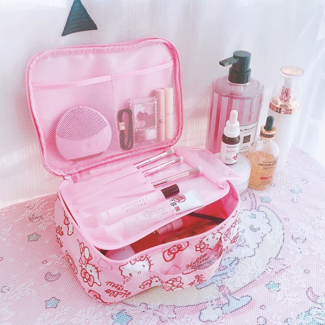 New Cartoon Waterproof Cosmetic Bag Travel Storage Toiletry Bag Toiletry Bag Skin Care Product Storage Bag