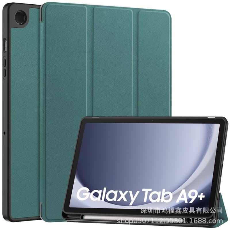 Case for Samsung Galaxy Tab A11 Plus, Shockproof TPU Silicone Cover with Pen Holder, A11 Plus 2025 Protective Case
