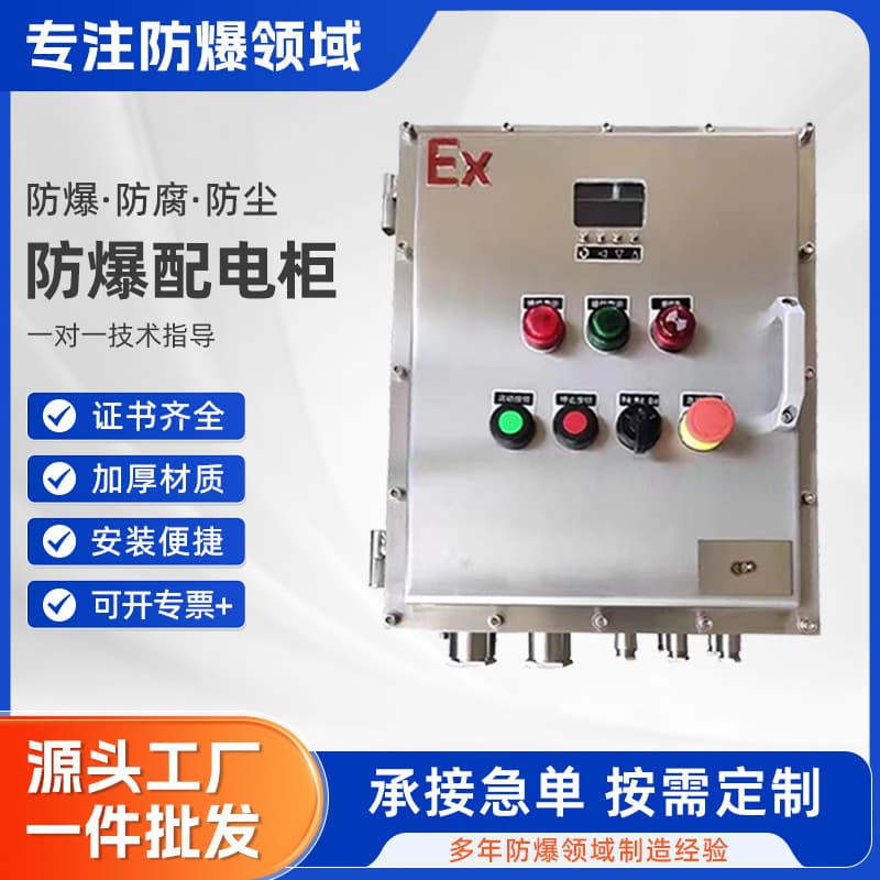 Stainless steel explosion-proof distribution cabinet, explosion-proof distribution box, lighting power switch box, maintenance plug box, power