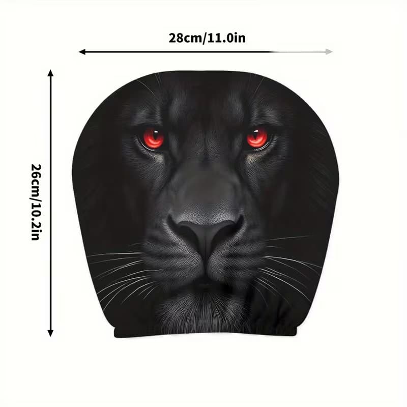 Custom Printed Cool Skull Car Headrest Cover, Stretchable Funny Car Seat Headrest Cover for Export