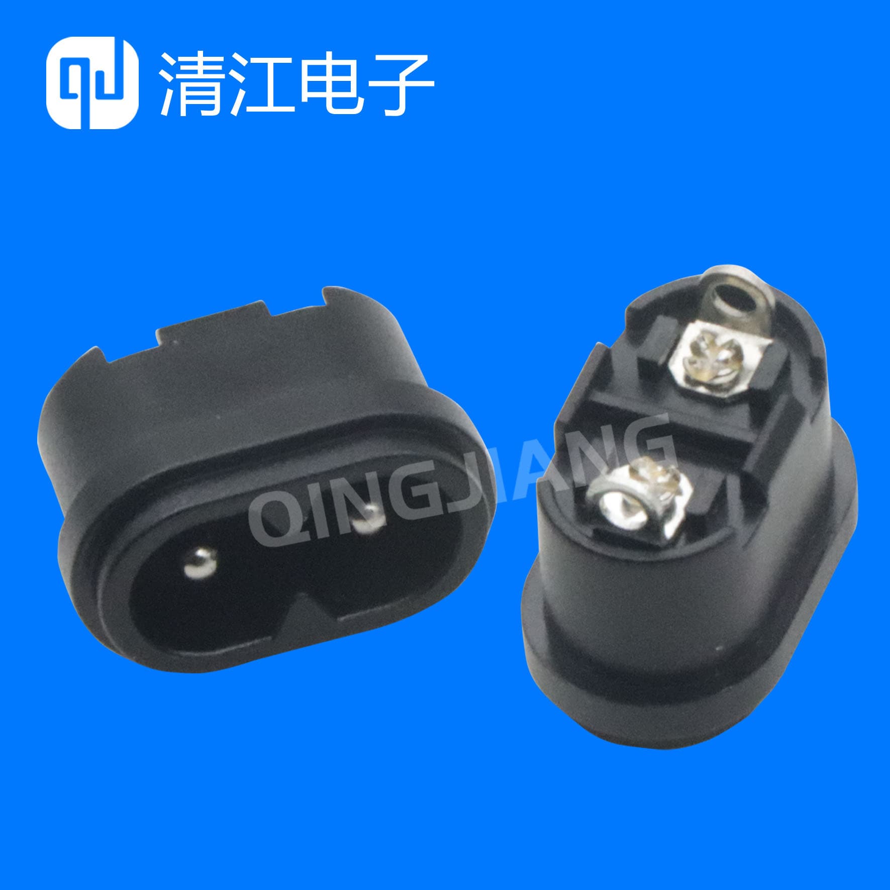 Factory direct supply of figure-eight power sockets, suitable for power tools and small household appliances, AC two-prong sockets.