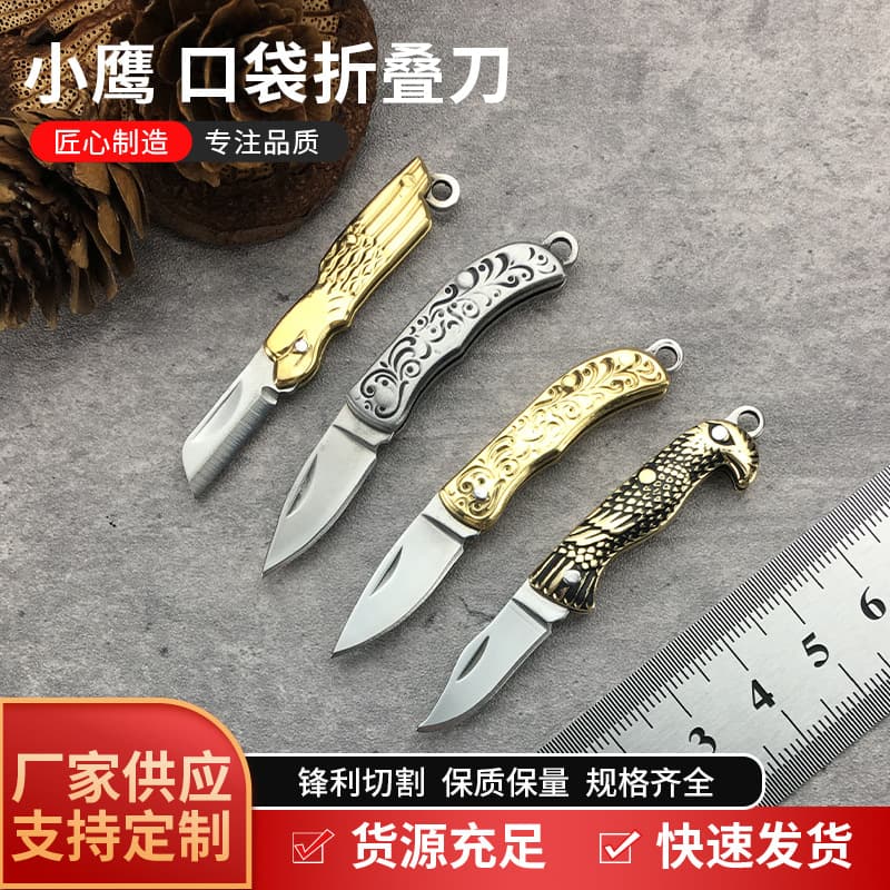Xiaoying Pocket Folding Knife Mini Knife Portable Folding Knife Sharpened for Opening Packages