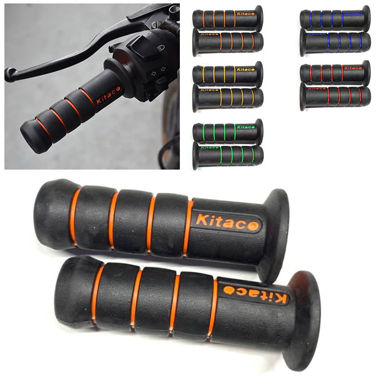 Electric vehicle motorcycle moped modified handlebar two-color donut handle cover scooter handlebar rubber grip