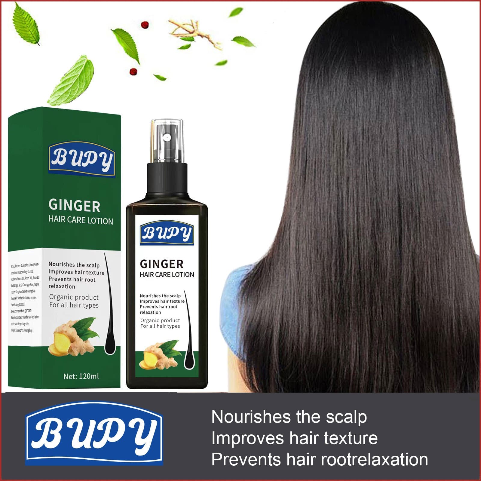 Cross-border Supply BUPY Hair Growth Spray Strengthening Hair Lotion Repair Scalp Hair Damage Wholesale