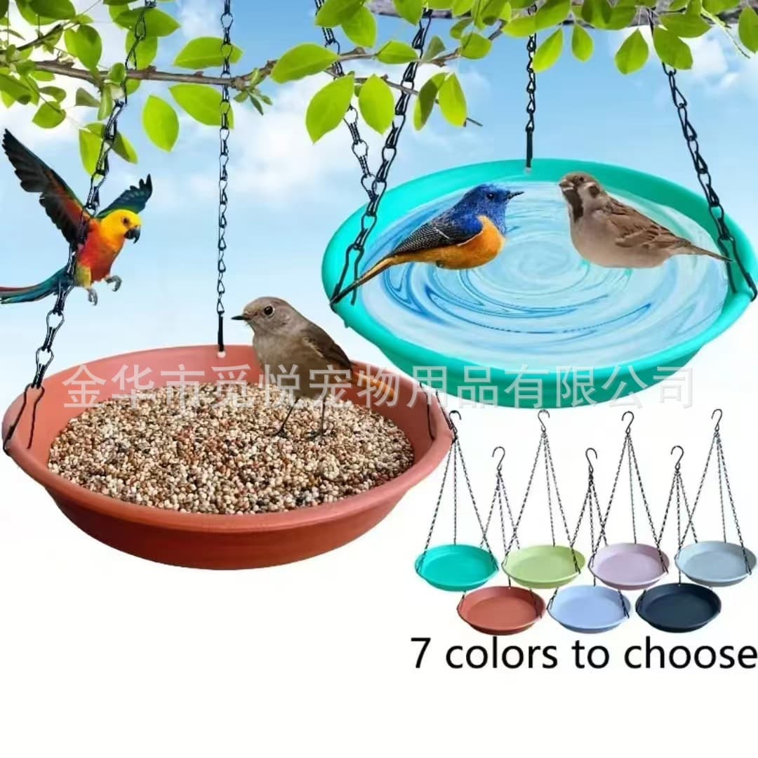 Cross-border hanging bird feeder, candy-colored hummingbird feeder and water dispenser, outdoor hanging bird feeder, in stock