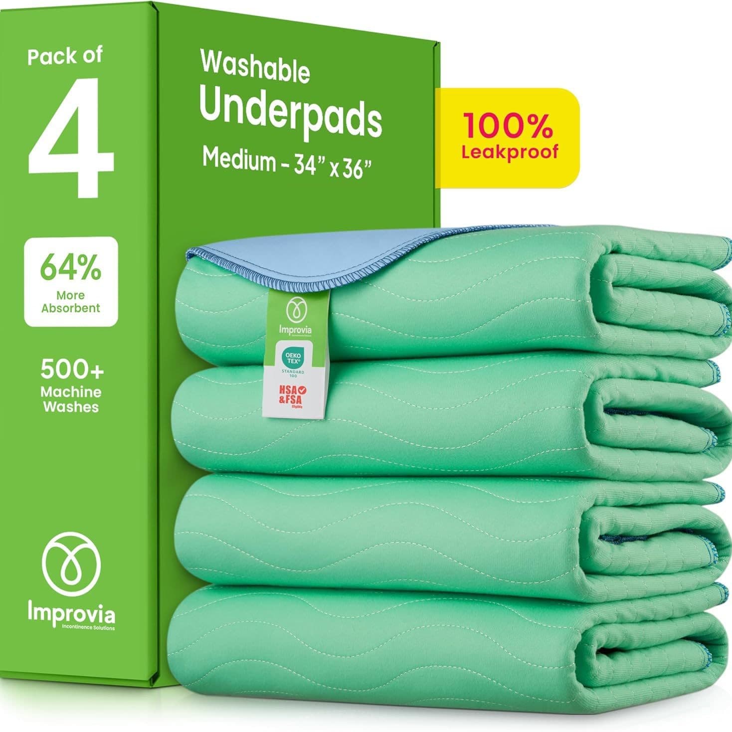 Washable pad, absorbent reusable bedwetting mat, suitable for pets, children's urine-proof pad, elderly use